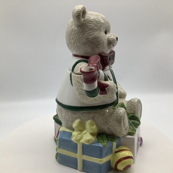 Spode Teddy Bear Christmas Tree Teapot with Lid - Picture 9 of 16